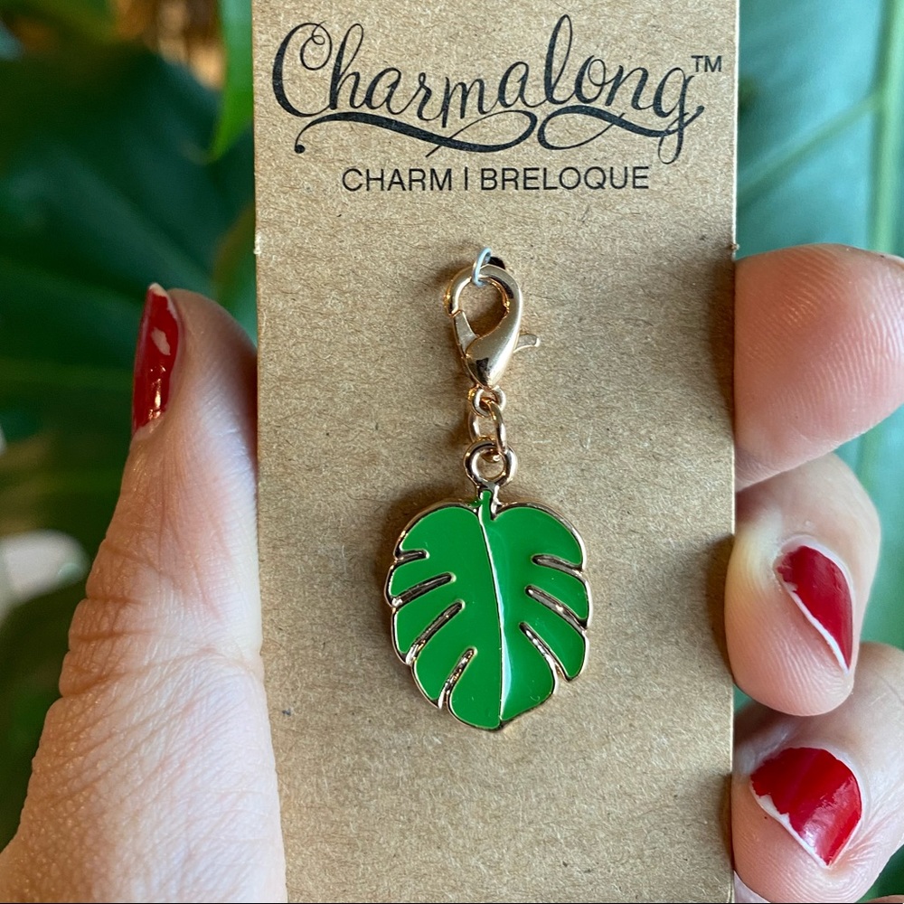 ❤️2/15$❤️ Monstera leaf charm (new)